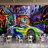 Murale Graffiti Creativo Cool 3D Sfondo Auto Sportive Soggiorno Camera da Letto Murales Graffiti