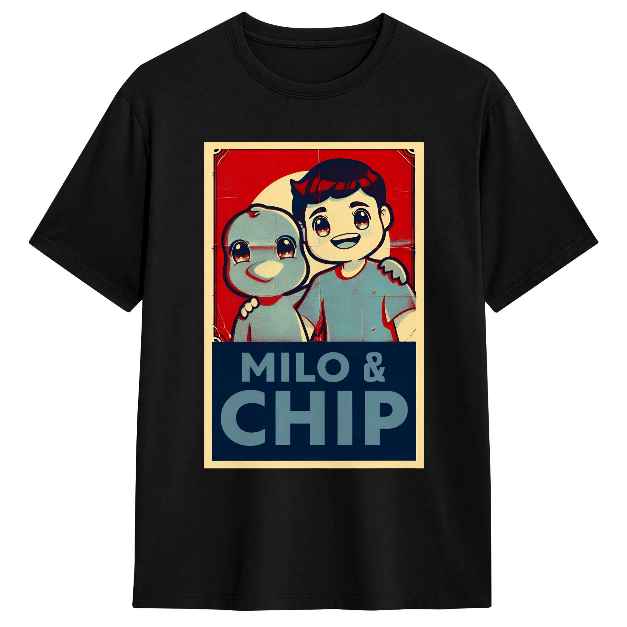 Мужская футболка Milo And Chip Повседневная хлопковая футболка с коротким рукавом Футболки С круглым вырезом Топы С принтом S разноцветный