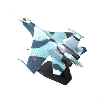 1/100 SU-27 Kampfflugzeug Modell Metallornament Kinder Erwachsene Spielzeug Miniaturspielzeug mit