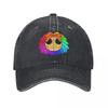 Retro Yarnaby Baseball Caps Unisex Distressed Washed Snapback Cap Cartoon Nightmare Game Outdoor Workouts Caps Hat