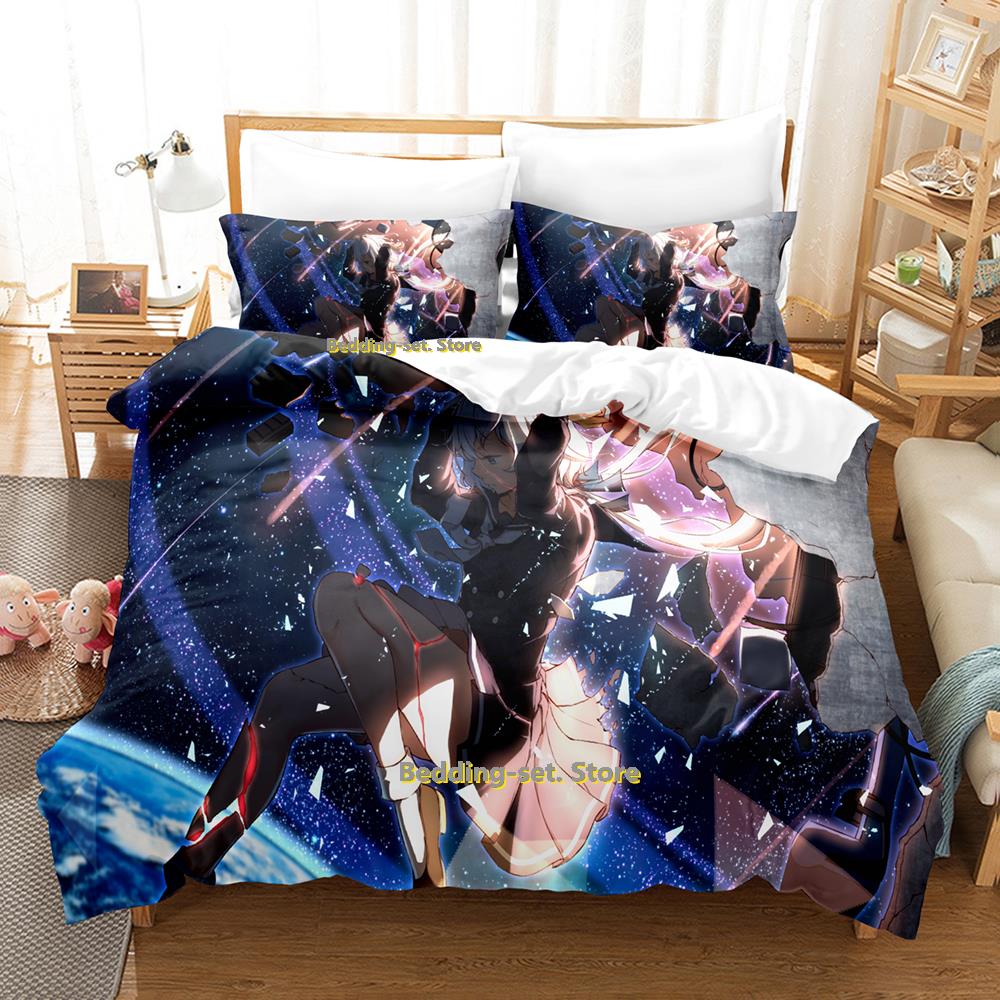 2023 Neues Zombie Land Saga Bettwäscheset Einzelbett Twin Full Queen King Size Bettwäscheset für Erwachsene Kinder Schlafzimmer Bettbezug-Sets Anime Bett