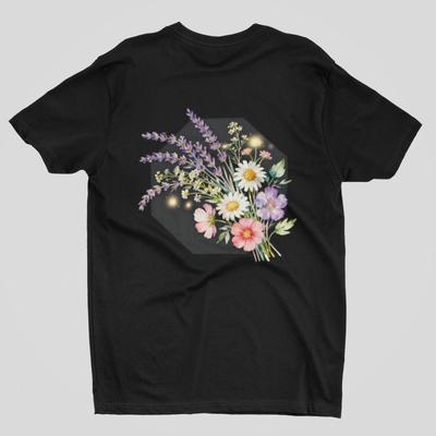Wildflower Bouquet T-Shirt Botanical Floral Graphic Nature Art Tee Unisex