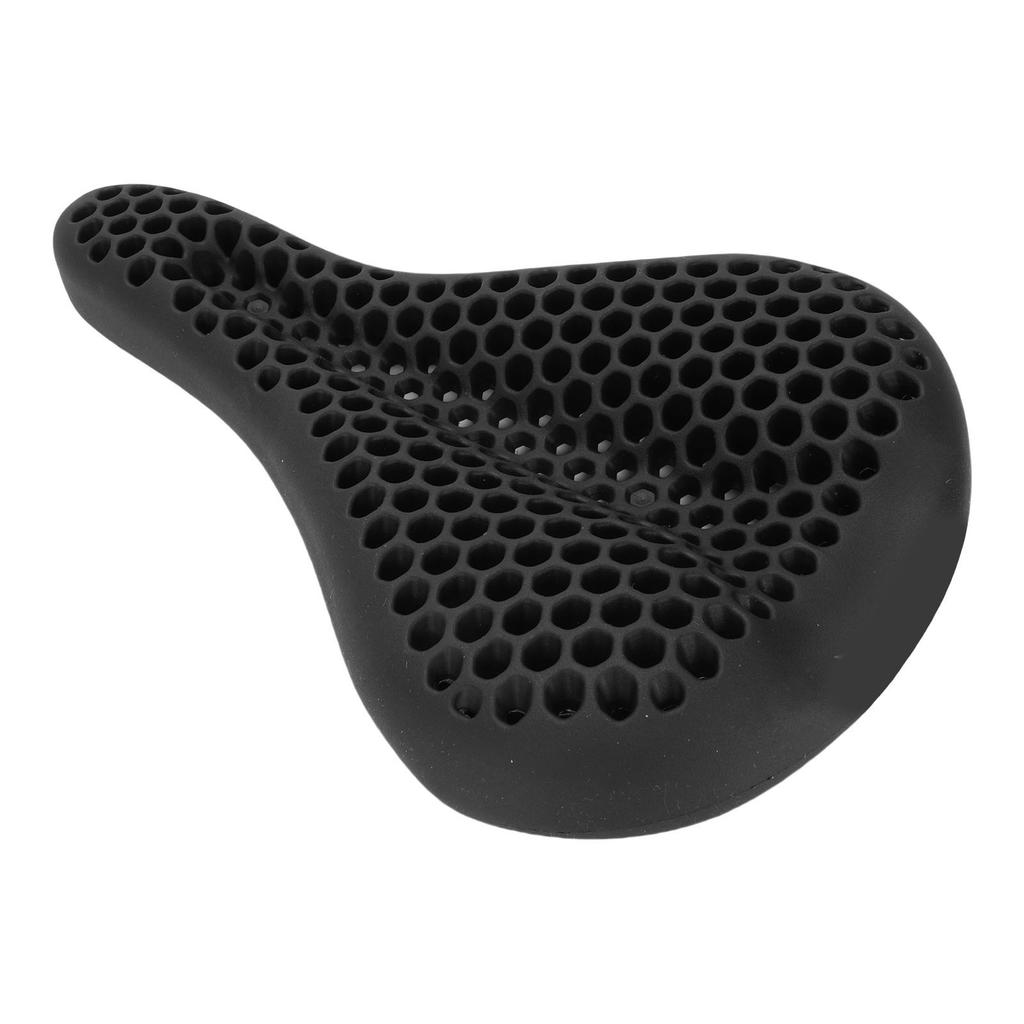 Bike Seat Cushion Cover Silicon Honeycomb Anti Slip Rainproof Ergonomic Bicycle Saddle Cover for Mountain Bikes Road Bikes Black