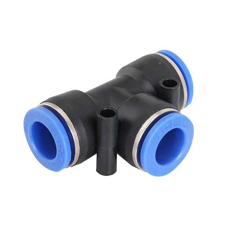 Bingyu Pneumatic PE-12 T-Type Quick Connect Air Fitting, 12mm