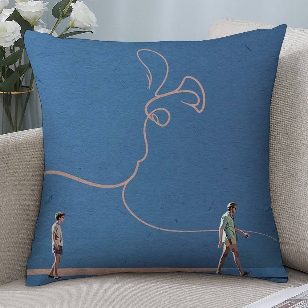 Gay Call Me Your Name Pillow Case Short Plush Double-sided Print Square Throw Pillow Covers Sofa Home Cushion Decor