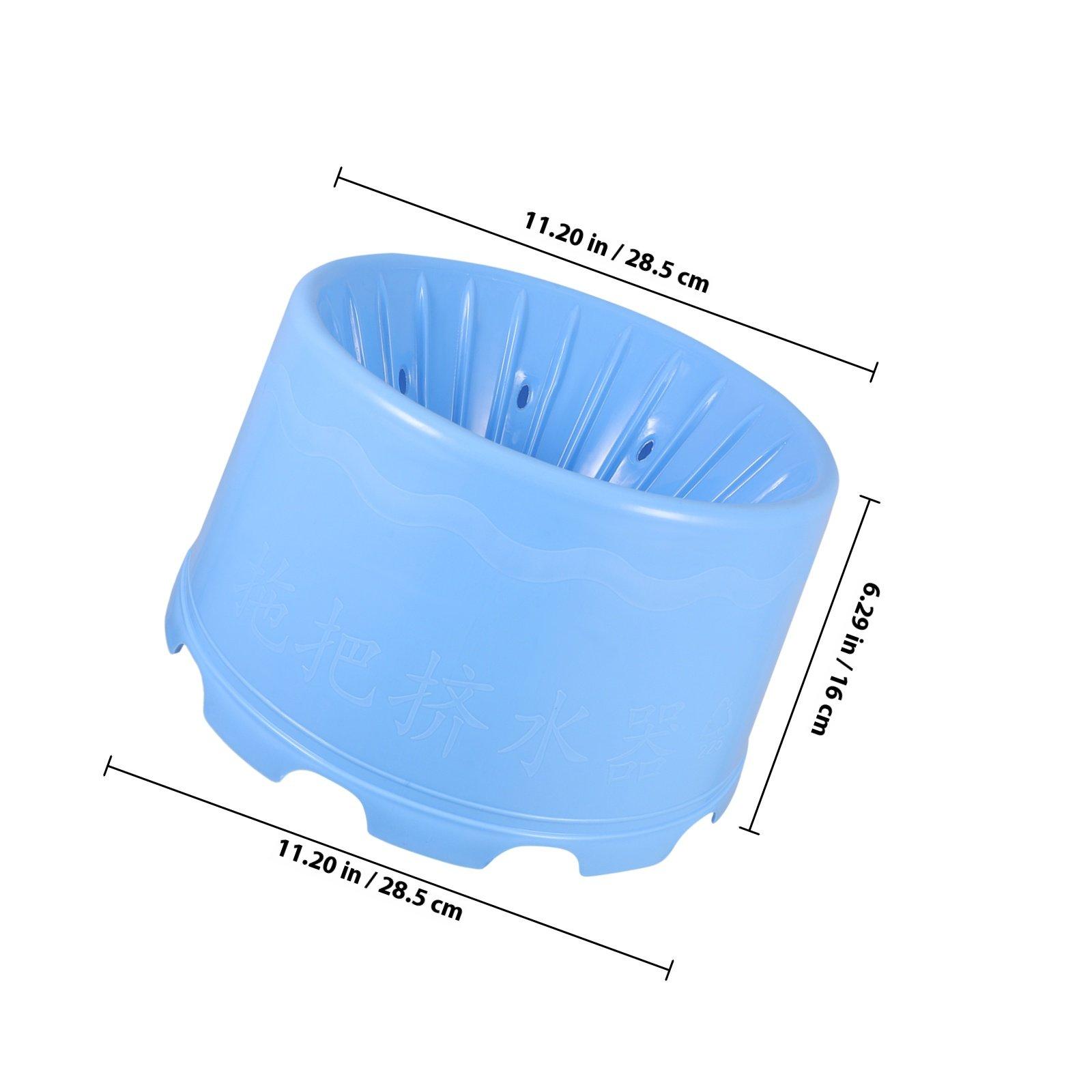 

Mop Squeeze Basket Plastic Mopping Drainage Basket for Home Cleaning Effortless Wringing Hand Press Design Space Saving Mop