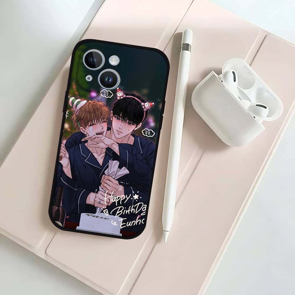 

Korean Comics Summer Black Phone Case That Fits For IPhone 17,16,15,11,13,14 Pro Max,Plus,X,Xr,Xs Max,13Mini iphone16plus