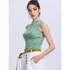 Za2025 Summer New Women clothes Stretch Versitile Fashion Sleeveless round Neck Short Navel Knit vest Top