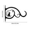 2pcs Metal Wall-Mounted Plant Hanger With Animal & Moon Design Iron Heavy Duty Vintage Wall Bird Feeder Hooks Porch Bracket