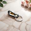 1 Stück Hüftanhänger Schlüsselanhänger Unisex Doppelring Kreativer Auto Schlüsselanhänger Anhänger Metall Schlüsselring Einfacher Schlüsselanhänger