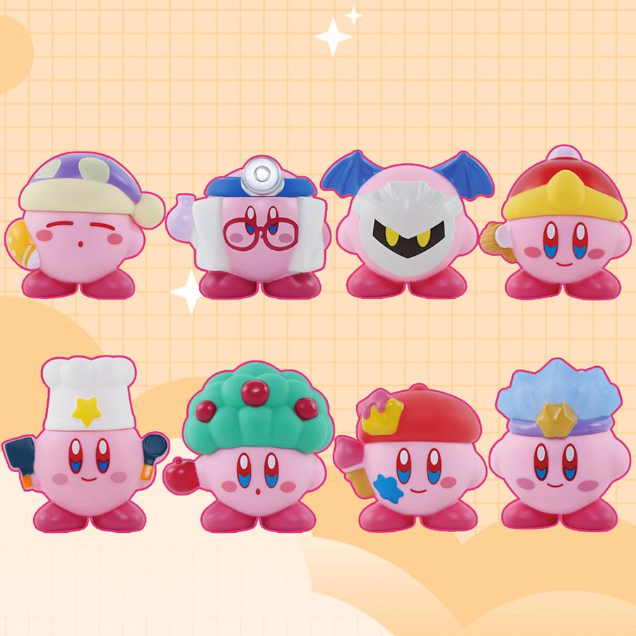 Star Kirby Actionfiguren Spielzeug Mit Kirby Cartoon Aufbewahrungstasche Pvc Niedliche Figur Action Spielzeug