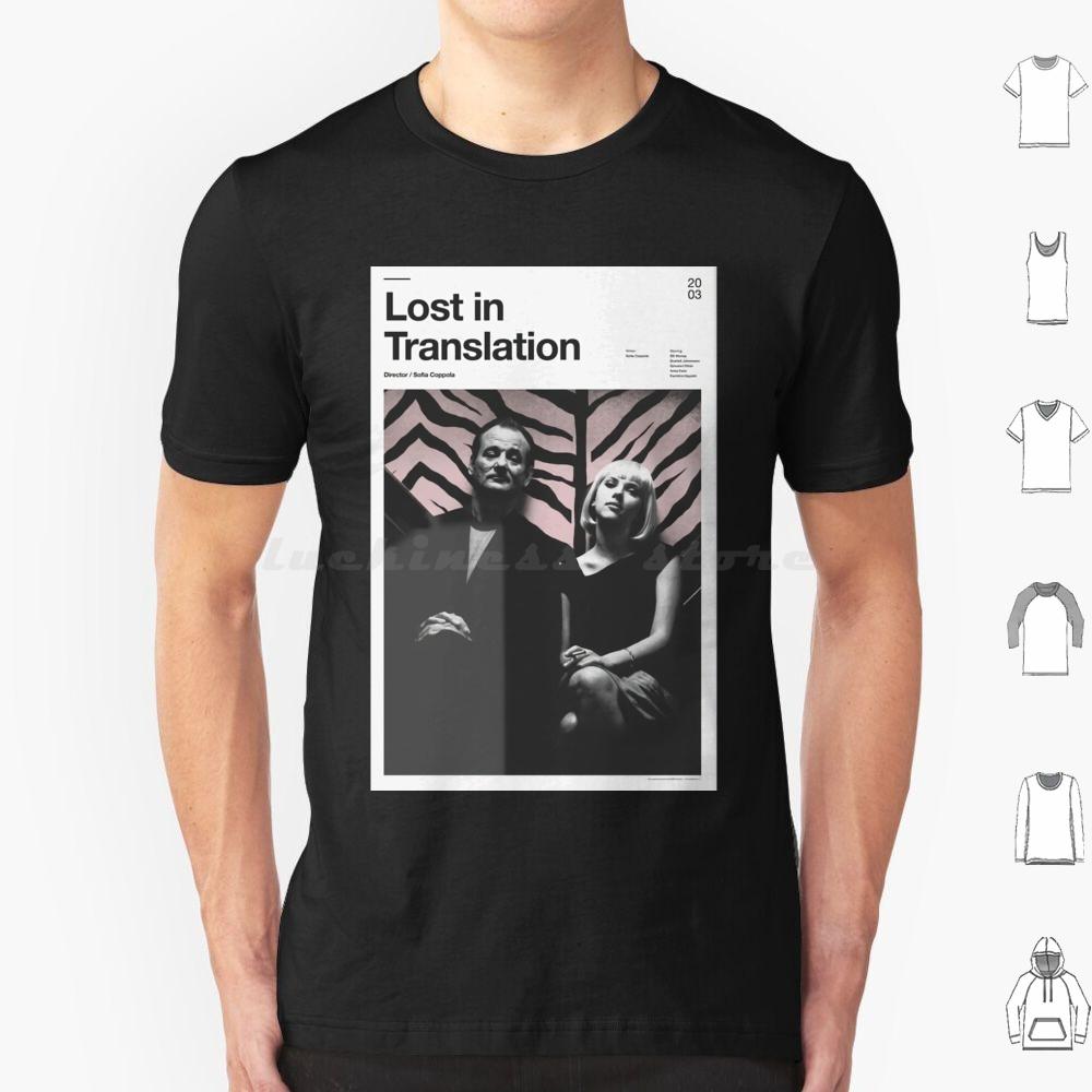 Lost In Translation Movie Poster T Shirt Cotton Men Women DIY Print Cinema Film Insprired Movie Printable Arts Vintage Humanis S