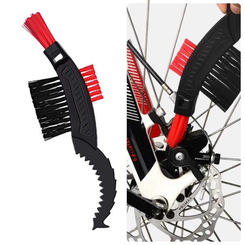 3Pcs Portable Bike Chain Brush Multi-functional Bicycle Cleaning Kit Chain Scrubber  Mountain Bike