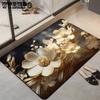 3D Flower Floor Mat Bathroom Absorbent Quick Drying Anti Slip Foot Mat Bathroom Kitchen Floor Mat