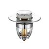 1/2Pcs Slive Universal Push Rebound Drain Stopper Up Filter With Hair Catcher For Bathroom Kitchen Bathtub Wash Basin Sink