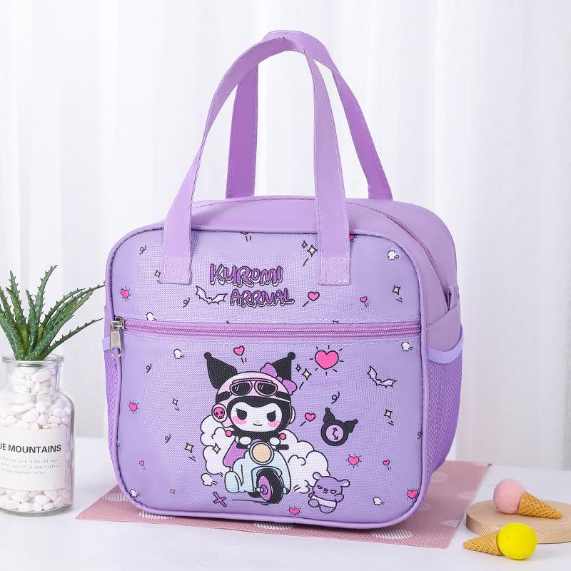 

Изолированная мультяшная сумка-тоут для ланча для детей - Милая, водонепроницаемая, утолщенная сумка для бенто 26CM x 15CM x 24CM