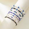 7 Pcs Trendy Bohemian Evil Eye Bracelet Set For Women Multilayer Rice Beads Blue Eye Beach Turkish Good Lucky Jewelry