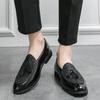 Men Loafers Street Style Classic Formal Business Wedding Dress Prom Blazers Tuxedo Party Tassels Shoes Plus Size