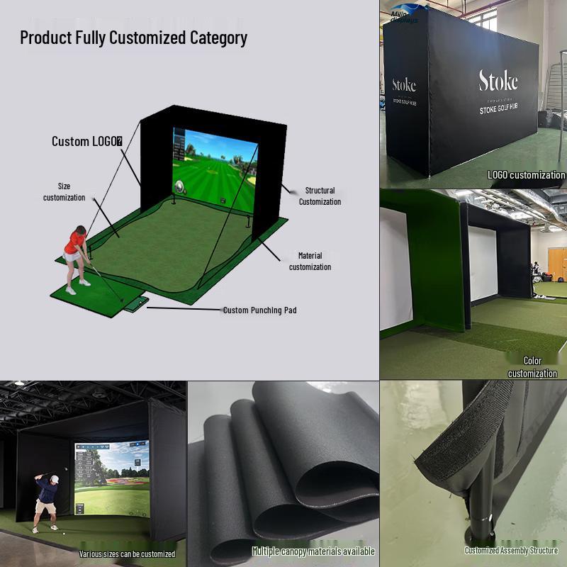 ZOCO Golf Simulator Hitting Screen CN plug (adapter included)
