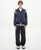 Trip Le Sens Windbreaker Over Varsity Jacket_Navy Blue