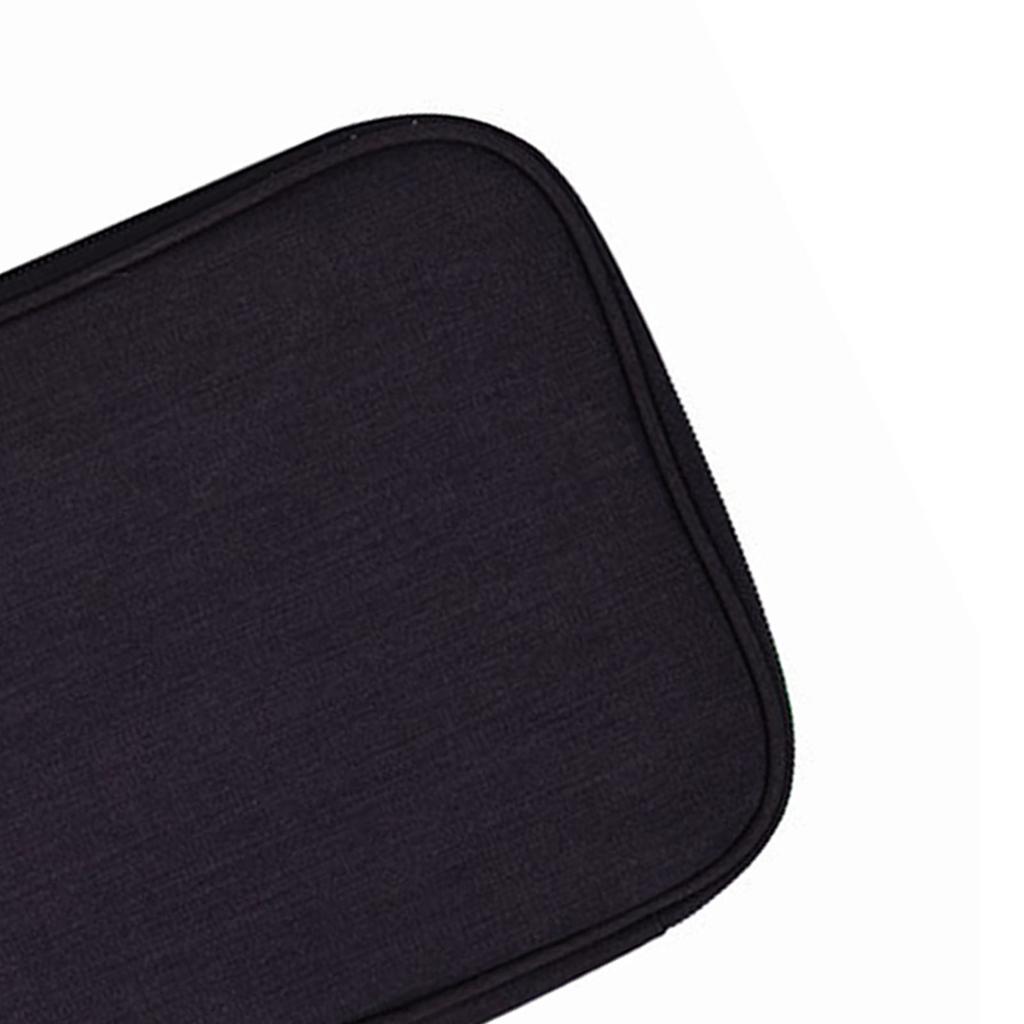 Cable Storage Bag Multifunctional Digital Cable Organizer Power Bank Earphone Storage Case Black
