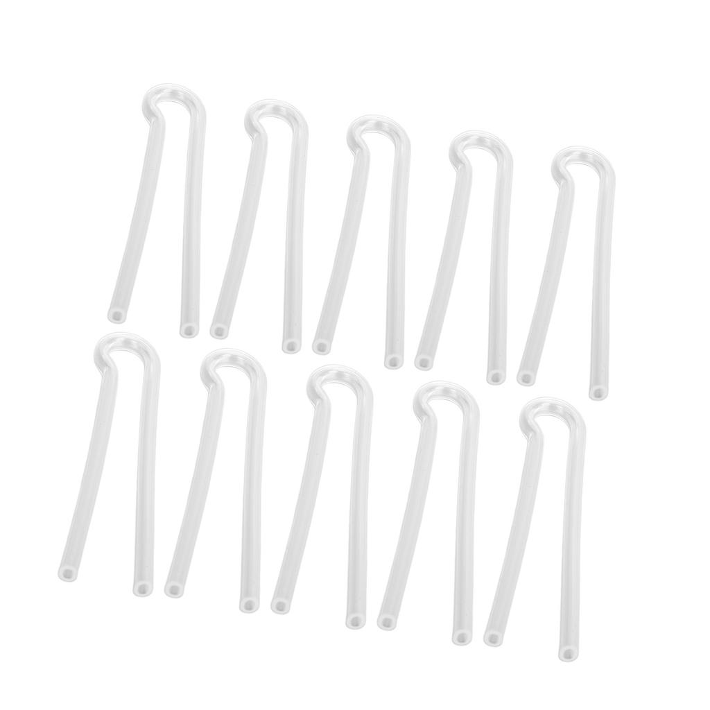 10PCS Sound Aid Tubes Replacement Easy Installation Accessory Silicone Preformed Earmold Tube R