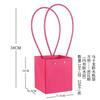 10pcs Christmas Gift Flower Kraft Paper Handbag Flower Arrangement Portable Box Rectangular Trapezoidal Flower Handheld Gift Box