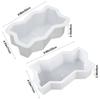 1Pcs Plastic Stepping Stone Paver Waves Shaped Walkway Brick Mold  For Lawn Patio Yard Garden