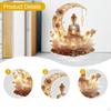 Acrylic Decorative To Assemble 2D Flat Buddha Ornament Christmas Decor Stable Base Desktop