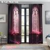 2pcs, Curtains&Drapes 2D print Gothic Fantasy Garden Versatile Fabric (without rod) Decorations For Home Use for Various Rooms,