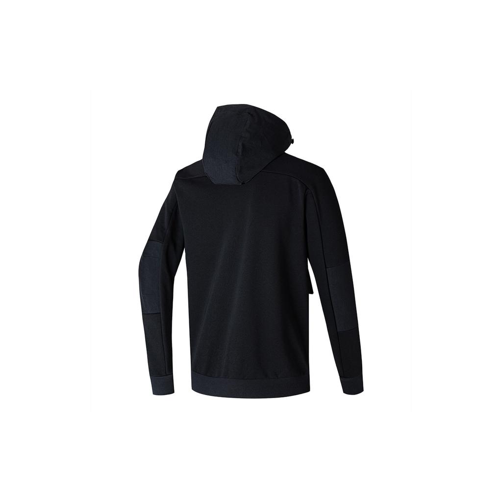 Adidas Jackets Men's Black Stand Collar Moderate Workwear GR6948