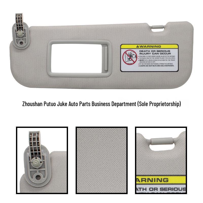 Gray Left Sun Visor for 2011-2015 Hyundai Elantra 85210-3X000TX