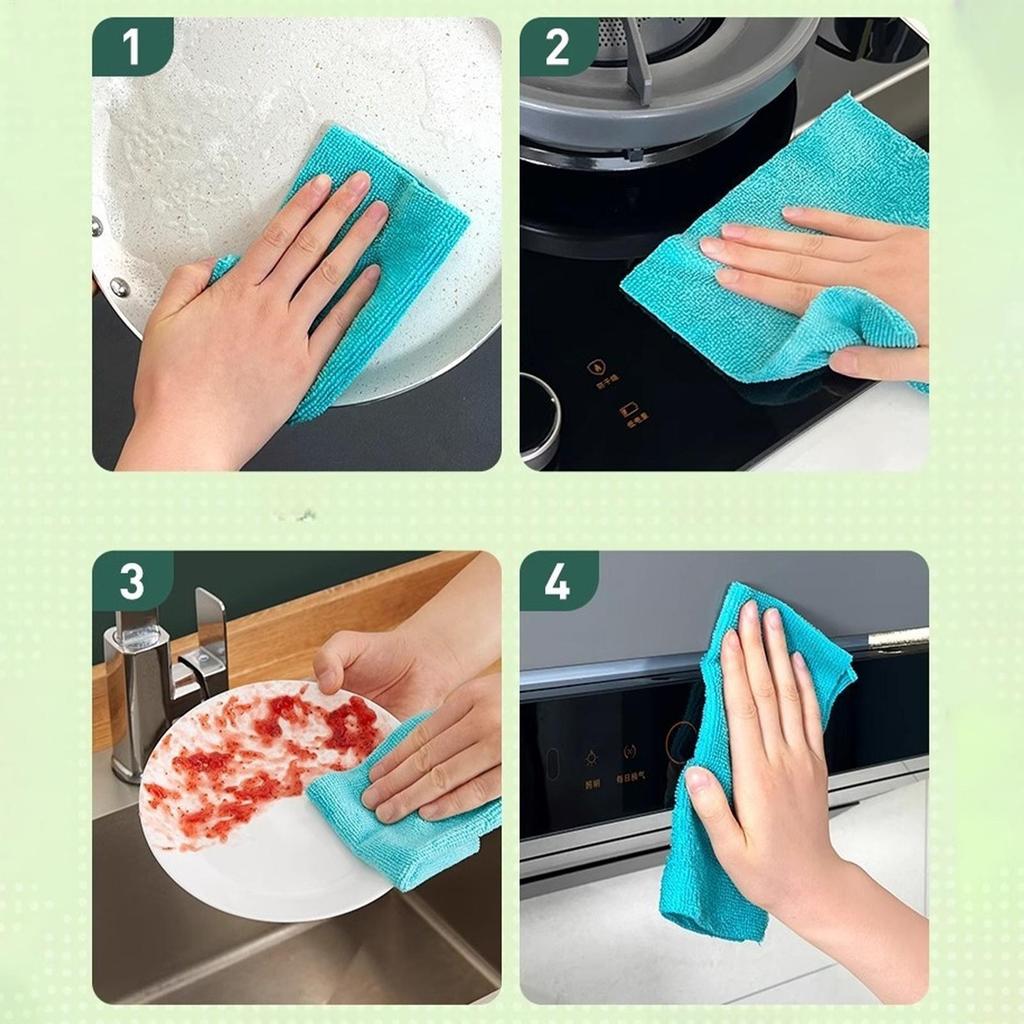 20Pcs Microfiber Pull Out Reusable Kitchen Towels Super Absorbent Cleaning Cloths for Kitchen Dishwashing Surface Cleaning Rags