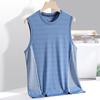 Men's Summer Ice Silk Quick-Dry Sleeveless Sports Vest: Breathable, Lightweight, Versatile, and Trendy