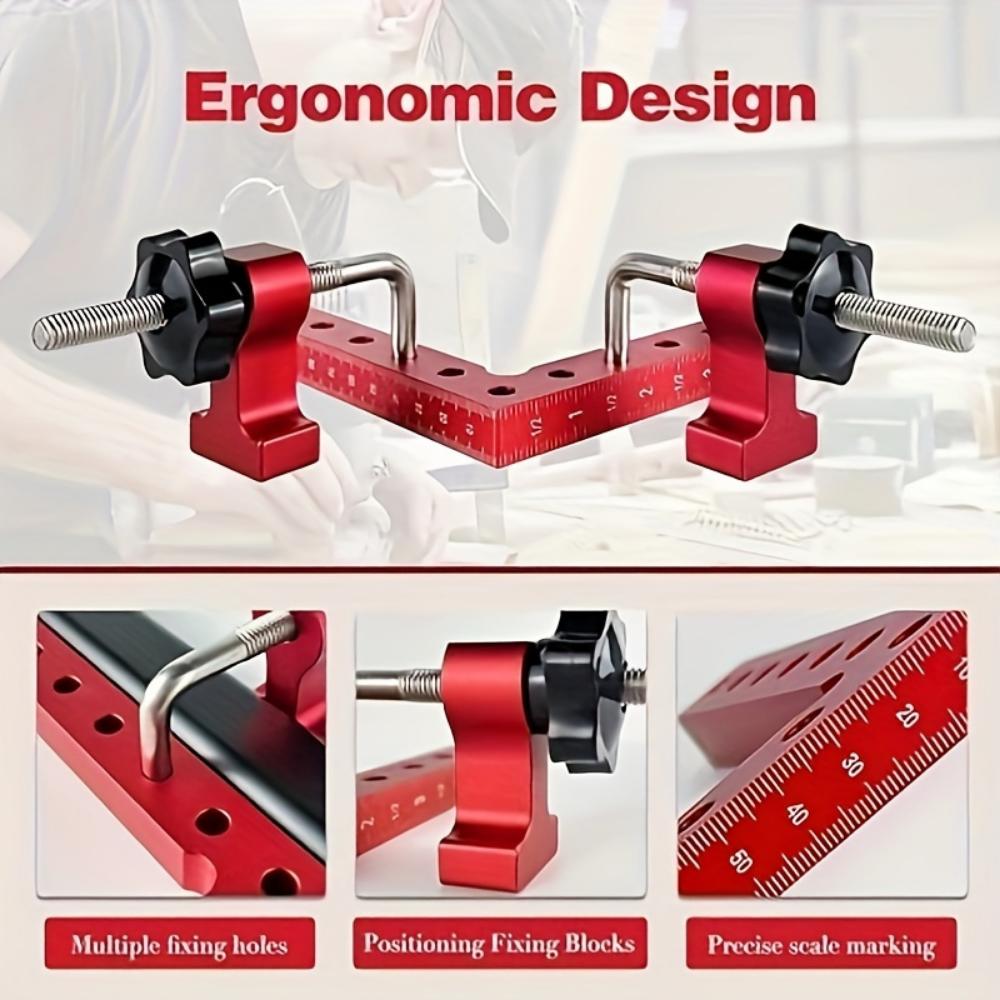 90-Degree Positioning Square Right Angle Clamp 5.5 "x 5.5" (14 X 14cm) Aluminum Alloy Carpenter Corner, Clamping Square Tool