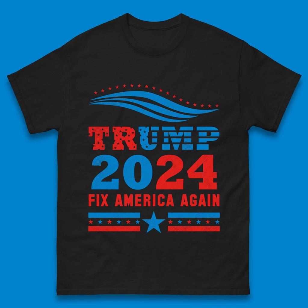 Trump 2024 Fix America Again Mens T-Shirt Womens Tops Tees