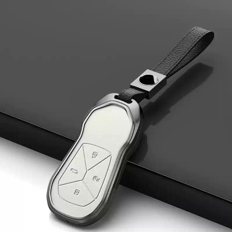 

Suitable For XPENG G6 G3 G9 P5 2024+ Various Styles Aluminium Alloy+ Leather Car Remote Key Case Cover Beautiful And Atmospheric