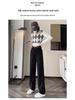 Women's 2023 Winter High-Waist Wide-Leg Jeans: Warm, Thick, Straight-Leg, Slimming Velvet Trousers.