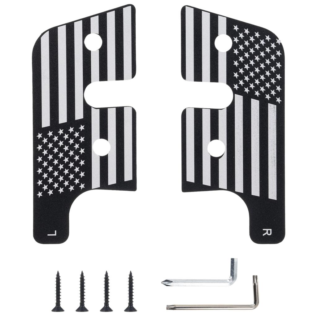 Sun Visor Repair Kit, Aluminum Sun Visor Clips Car Accessories Replacement for Jeep Wrangler JK JL Gladiator 2018 To