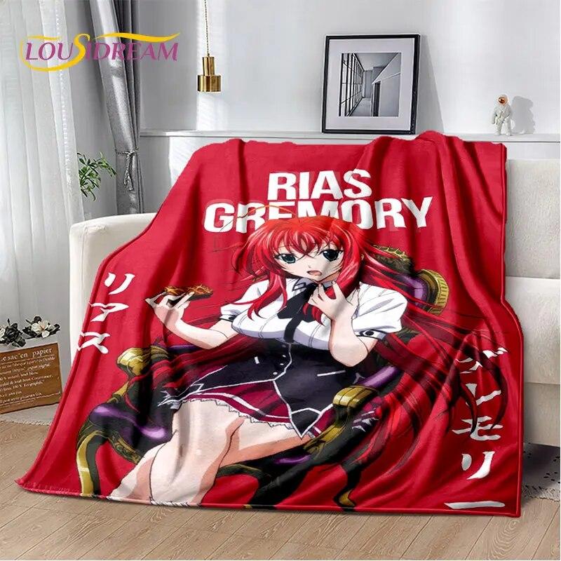 Anime High School D×D Sexy Girl Soft Plush Blanket,Flannel Blanket Throw Blanket for Living Room Bedroom Bed Sofa Picnic Cover