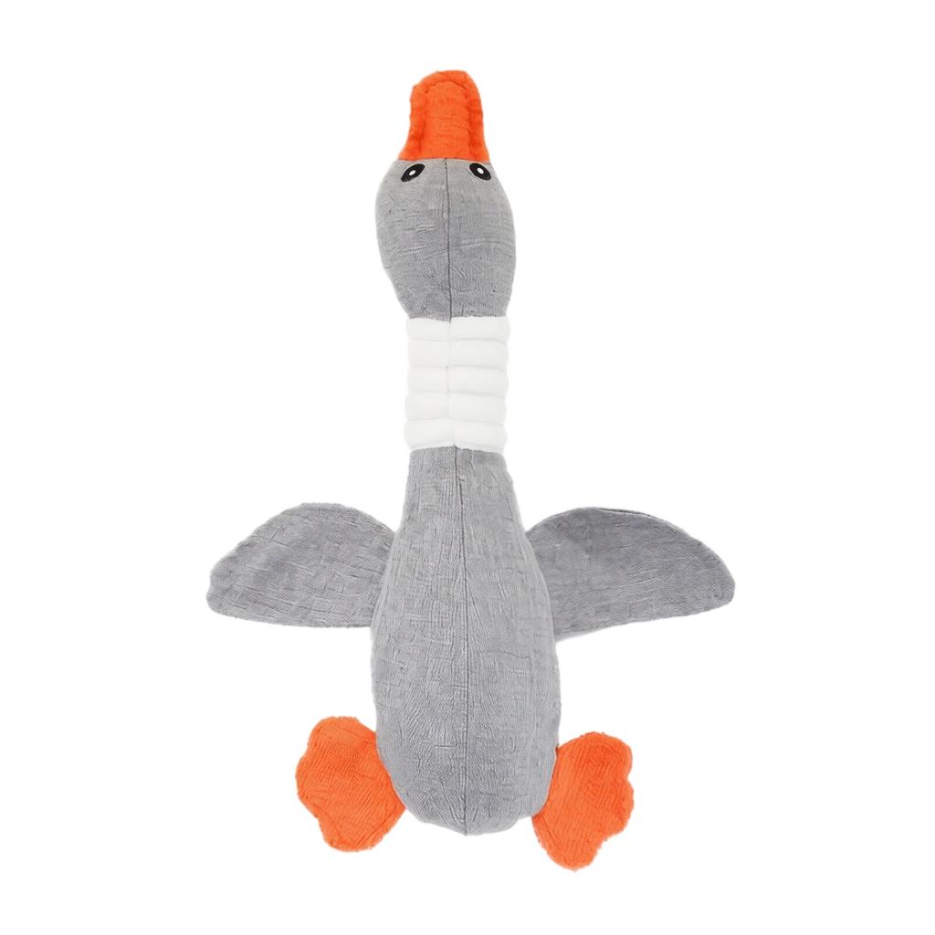 Plush Linen Squeaky Toy for Dogs, Interactive Teething Toy with Squeaker - Fun Pet Toy for Puppy, Small and Medium Breeds