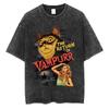Animal Cat Print Vintage Washed Tshirt Harajuku Streetwear Graphic Y2K T-Shirt6