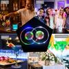 LED Leuchtender Untersetzer Flaschenaufkleber Tischset, Bunter Blinkender Lichtring für Bar Nachtclub Party Stand Getränkedekoration