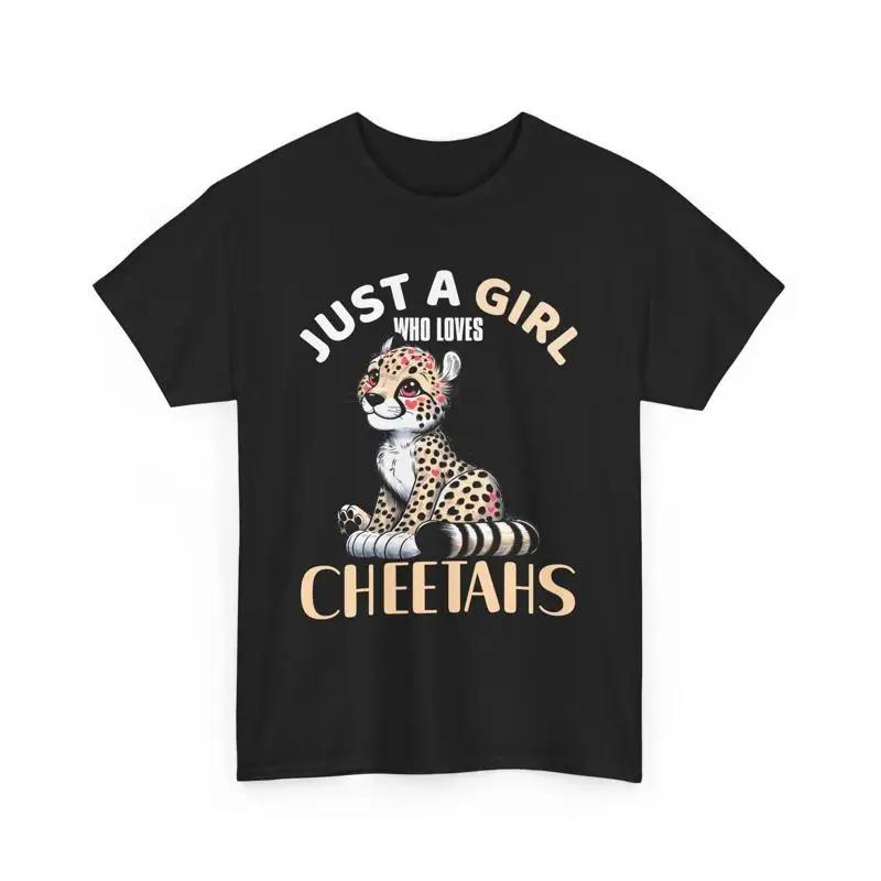 

Cute Cheetah Lover T Shirt Just A Girl Who Loves Cheetahs Girls Animal S разноцветный