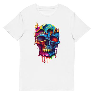 Totenkopf T-Shirt, T-Shirt Herren Damen Unisex, Totenkopf Grafik T-Shirt, Geschenk für Ihn