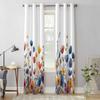 Flower Daisy Plant Leaves Window Curtains for Living Room Luxury Bedroom Curtain Kitchen Blinds Drapes Curtains