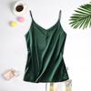 Women's Loose Fit Plus Size Imitation Silk Satin Camisole - Sleeveless Top for Outerwear or Inner Wear