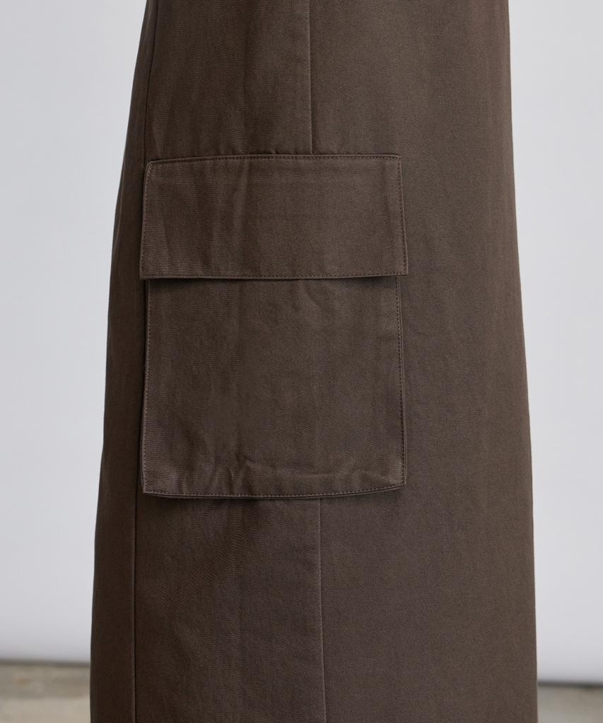 Itove Seoul Cargo Long Wrap Skirt Dg