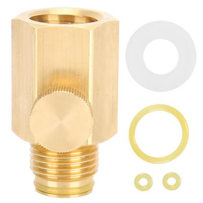 Adaptérový ventil pro sodovou bombičku s přepínačem Vnitřní závit TR21-4 na vnější závit G1/2 pro Soda Stream
