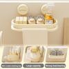 UFORU Kitchen storage rack sink cloth drain rack sponge scrub hand liquid free punching suction cup plastic storage rack